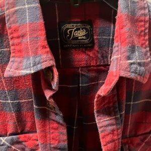 Jachs Women's Heritage Flannel in Red and Blue